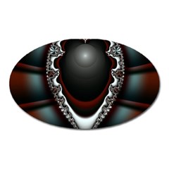 fractal eye Oval Magnet