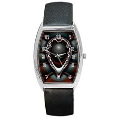 fractal eye Barrel Style Metal Watch