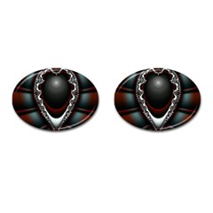 fractal eye Cufflinks (Oval)