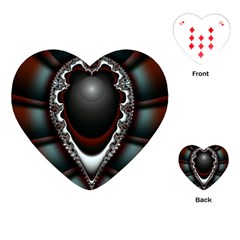 fractal eye Playing Cards Single Design (Heart)