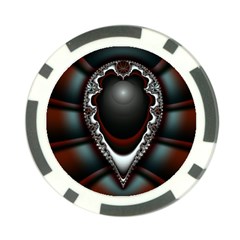 fractal eye Poker Chip Card Guard