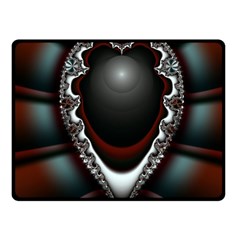 fractal eye Fleece Blanket (Small)