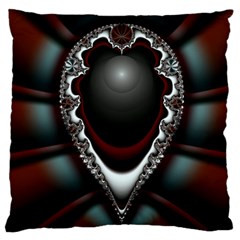 fractal eye Large Cushion Case (Two Sides)