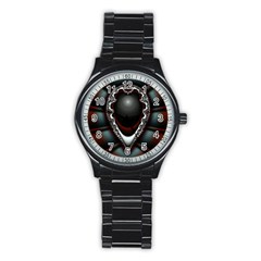 fractal eye Stainless Steel Round Watch