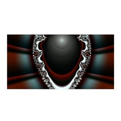 fractal eye Satin Wrap 35  x 70 