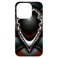 fractal eye iPhone 14 Pro Black UV Print Case