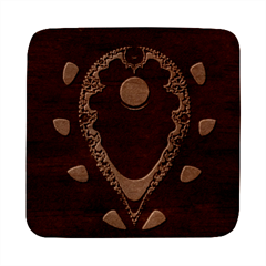 fractal eye Square Wood Guitar Pick Holder Case And Picks Set