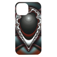 fractal eye iPhone 15 Black UV Print PC Hardshell Case