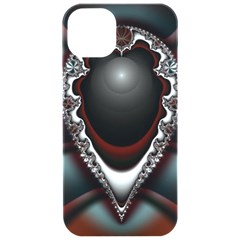 fractal eye iPhone 15 Pro Black UV Print PC Hardshell Case