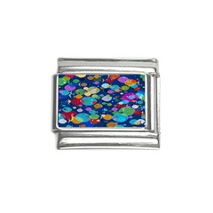 Illustrations Sea Fish Swimming Colors Italian Charm (9mm) by anzea