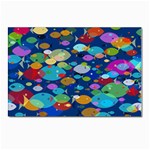 Illustrations Sea Fish Swimming Colors Postcards 5  x 7  (Pkg of 10) Front