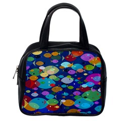 Illustrations Sea Fish Swimming Colors Classic Handbag (one Side) by anzea