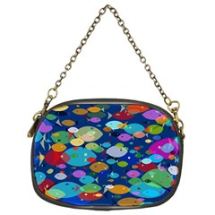 Illustrations Sea Fish Swimming Colors Chain Purse (two Sides) by anzea