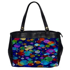 Illustrations Sea Fish Swimming Colors Oversize Office Handbag by anzea