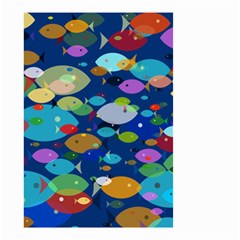 Illustrations Sea Fish Swimming Colors Small Garden Flag (two Sides) by anzea