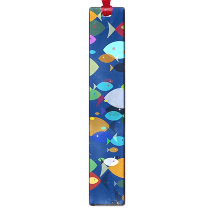 Illustrations Sea Fish Swimming Colors Large Book Marks