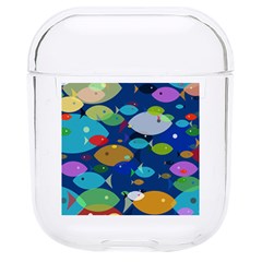 Illustrations Sea Fish Swimming Colors Hard Pc Airpods 1/2 Case by anzea