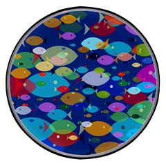 Illustrations Sea Fish Swimming Colors Wireless Fast Charger(black) by anzea