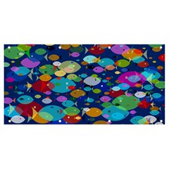 Illustrations Sea Fish Swimming Colors Banner And Sign 8  X 4 