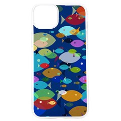 Illustrations Sea Fish Swimming Colors Iphone 15 Pro Tpu Uv Print Case by anzea