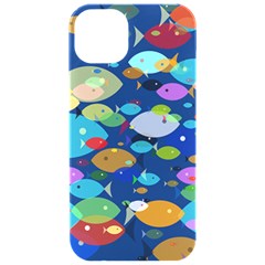 Illustrations Sea Fish Swimming Colors Iphone 15 Pro Black Uv Print Pc Hardshell Case by anzea