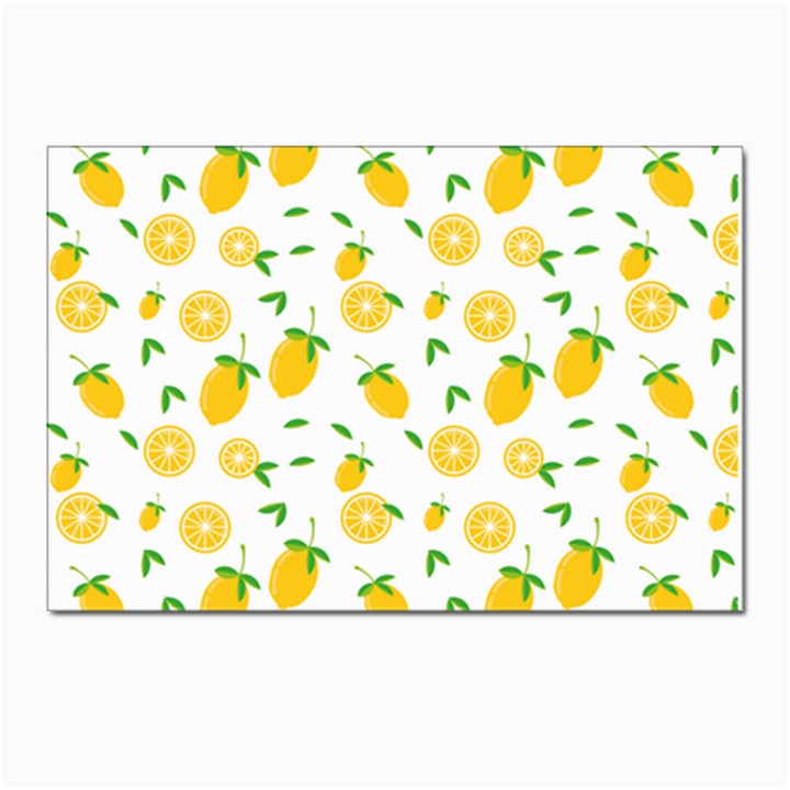 Illustrations Lemon Citrus Fruit Yellow Postcard 4 x 6  (Pkg of 10)