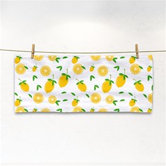 Illustrations Lemon Citrus Fruit Yellow Hand Towel by anzea