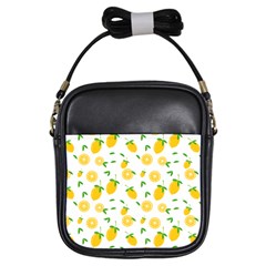 Illustrations Lemon Citrus Fruit Yellow Girls Sling Bag by anzea