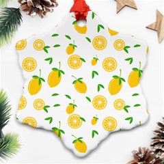 Illustrations Lemon Citrus Fruit Yellow Ornament (snowflake)