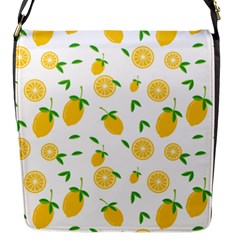 Illustrations Lemon Citrus Fruit Yellow Flap Closure Messenger Bag (s) by anzea