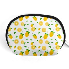 Illustrations Lemon Citrus Fruit Yellow Accessory Pouch (medium) by anzea