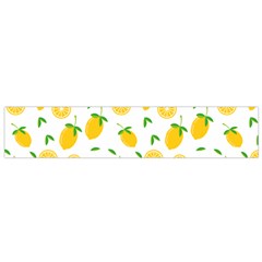 Illustrations Lemon Citrus Fruit Yellow Small Premium Plush Fleece Scarf