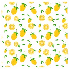 Illustrations Lemon Citrus Fruit Yellow Wooden Puzzle Square by anzea