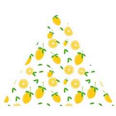 Illustrations Lemon Citrus Fruit Yellow Wooden Puzzle Triangle by anzea