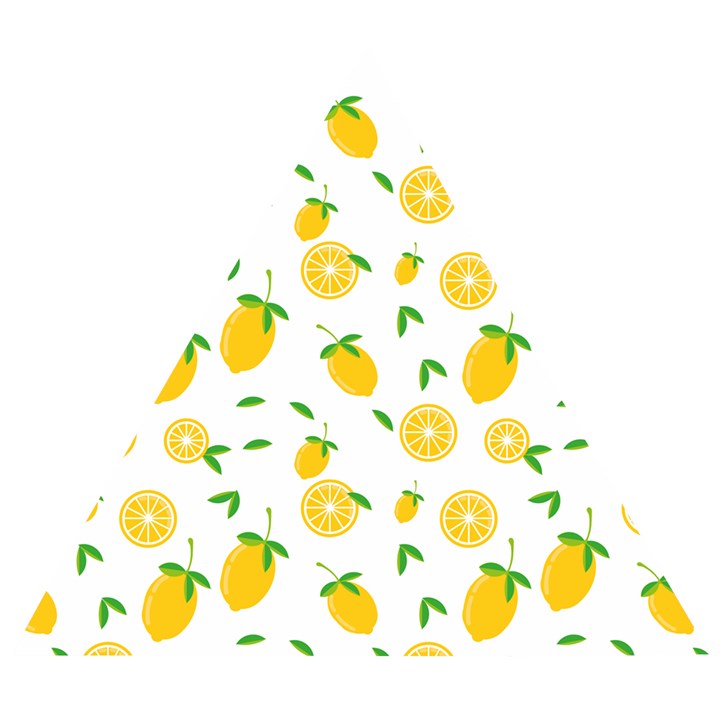 Illustrations Lemon Citrus Fruit Yellow Wooden Puzzle Triangle