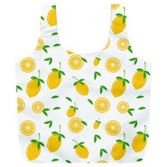 Illustrations Lemon Citrus Fruit Yellow Full Print Recycle Bag (xxxl)