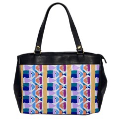 Illustrations Of Fish Texture Modulate Sea Pattern Oversize Office Handbag by anzea