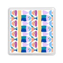 Illustrations Of Fish Texture Modulate Sea Pattern Memory Card Reader (square) by anzea