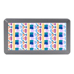 Illustrations Of Fish Texture Modulate Sea Pattern Memory Card Reader (mini) by anzea