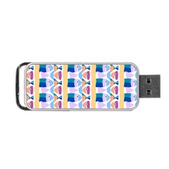 Illustrations Of Fish Texture Modulate Sea Pattern Portable Usb Flash (one Side) by anzea