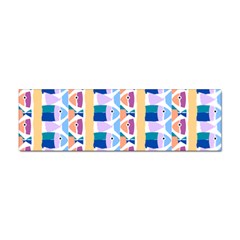 Illustrations Of Fish Texture Modulate Sea Pattern Sticker (bumper) by anzea