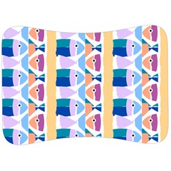 Illustrations Of Fish Texture Modulate Sea Pattern Velour Seat Head Rest Cushion by anzea