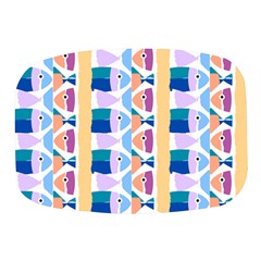 Illustrations Of Fish Texture Modulate Sea Pattern Mini Square Pill Box by anzea