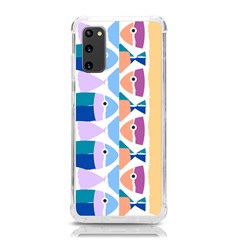 Illustrations Of Fish Texture Modulate Sea Pattern Samsung Galaxy S20 6 2 Inch Tpu Uv Case by anzea