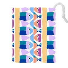 Illustrations Of Fish Texture Modulate Sea Pattern Drawstring Pouch (5xl)