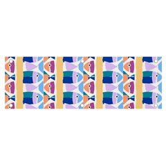 Illustrations Of Fish Texture Modulate Sea Pattern Banner And Sign 6  X 2 