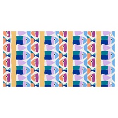 Illustrations Of Fish Texture Modulate Sea Pattern Banner And Sign 6  X 3 