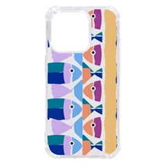 Illustrations Of Fish Texture Modulate Sea Pattern Iphone 14 Pro Tpu Uv Print Case by anzea