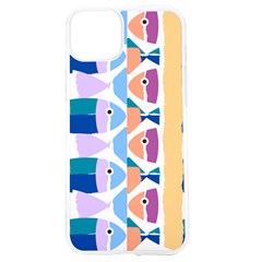 Illustrations Of Fish Texture Modulate Sea Pattern Iphone 15 Tpu Uv Print Case