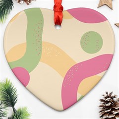 Line Pattern Dot Ornament (heart)